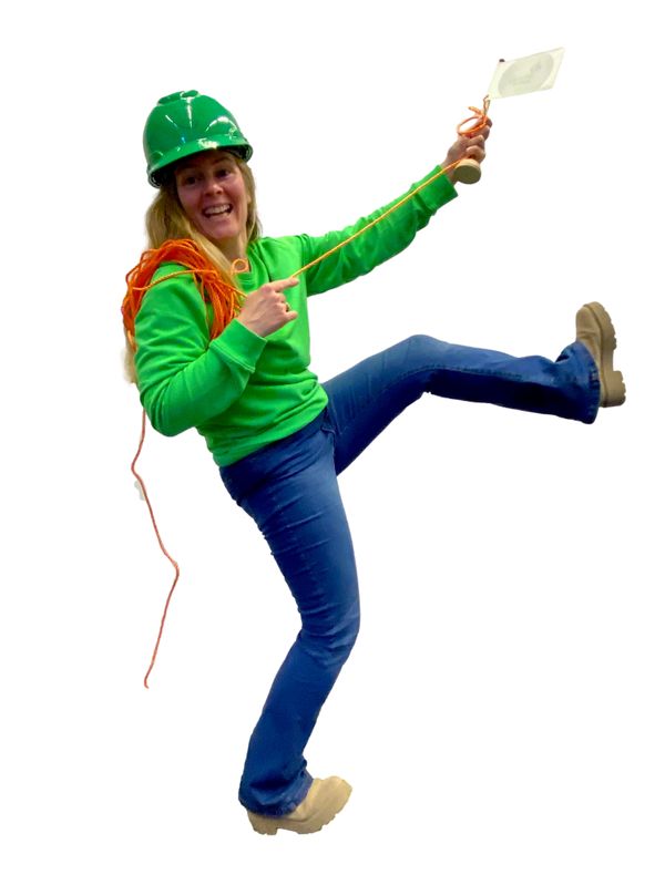 Centraal Beheer mascotte — vooruit, optimistisch