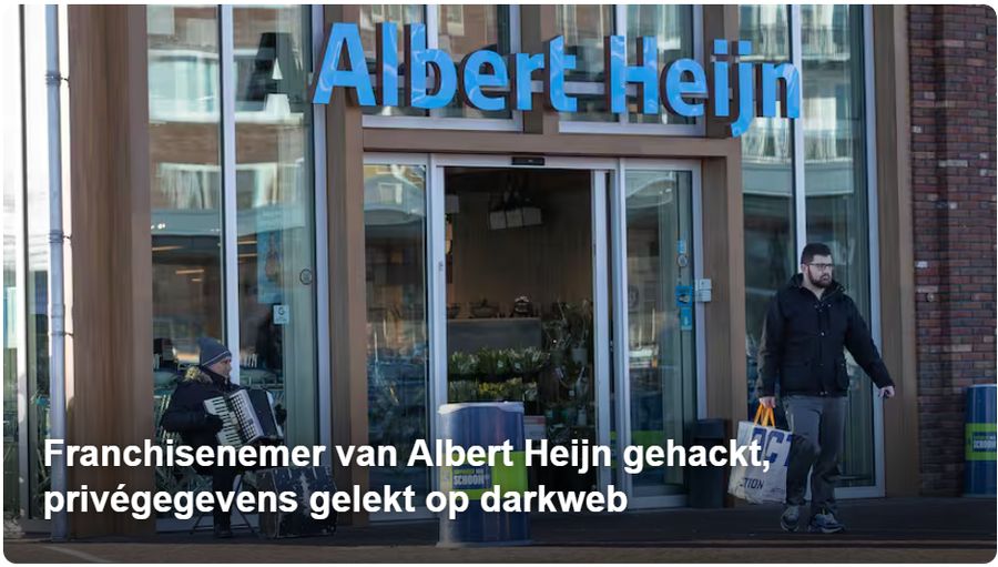 Nieuwsbericht: Albert Heijn datalek