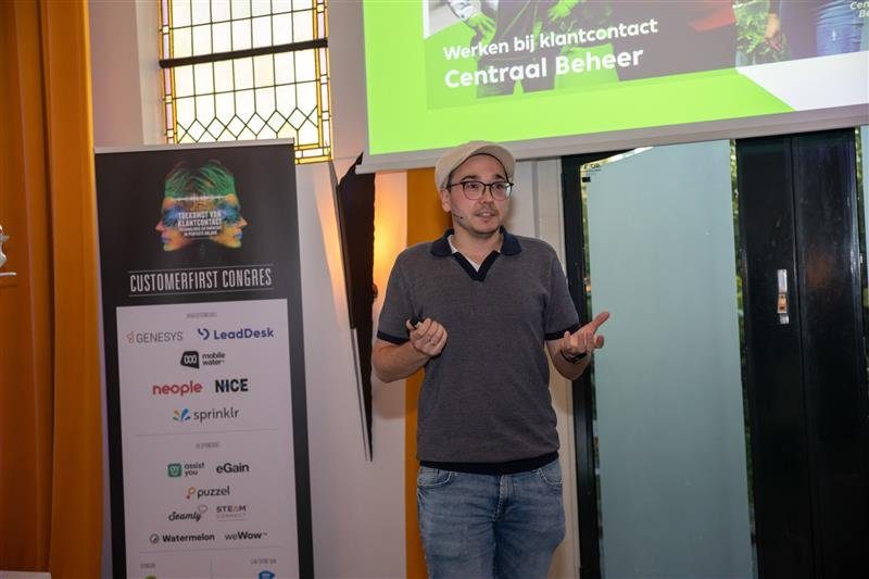 Stefan op het CustomerFirst Congres